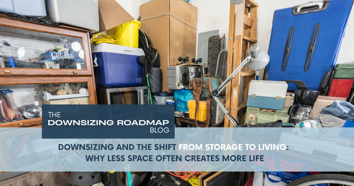 Downsizing and the shift from storage to living in a bright, simplified home