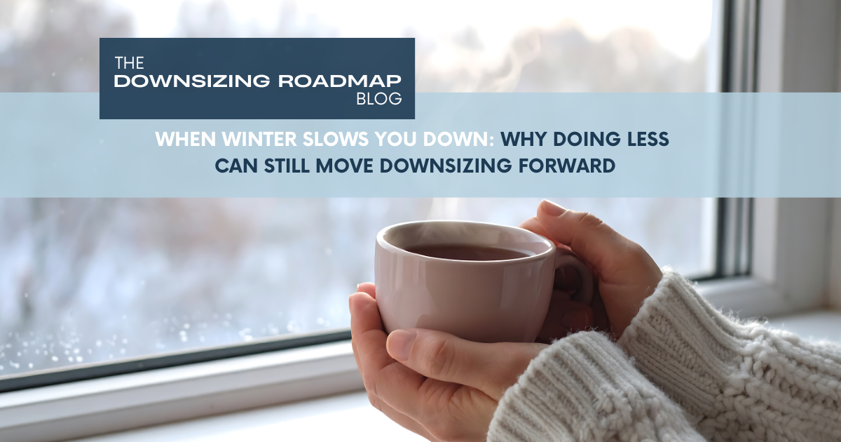 Winter slowing down downsizing progress and reflection